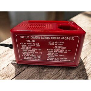 Milwaukee Battery Charger 48-59-0180 2.4V Replacement Cord Compact Red Tool Acce